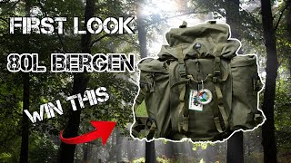 German Army Mountain Bergen 80Ll  Bushcraft Backpack Review [upl. by Baruch]