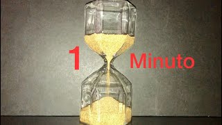 Reloj de arena cronómetro temporizador 1 minuto con alarma 1 minute sand timer with alarm [upl. by Vudimir]