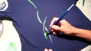 T shirt paint with fabric paints 2 [upl. by Izy]