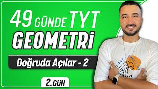 Doğruda Açılar 2  49 Günde TYT Geometri Kampı 2Gün  Rehber Matematik [upl. by Aneehsar]