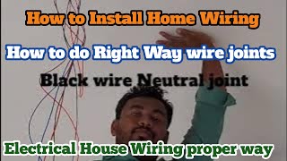 How to do joint Electrical wiring joint perfect [upl. by Snej79]