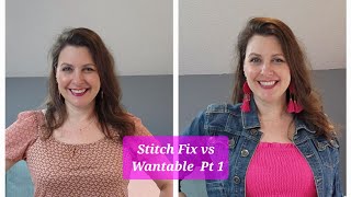 Stitch Fix vs Wantable Unboxing amp Tryon Lets start with my spring inspired Fix Pt 1 [upl. by Joanie202]