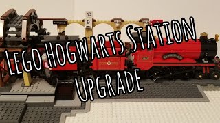 Lego Kings Cross Station Upgrades MOC Hogwarts train station [upl. by Primo]