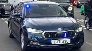 Unmarked Sussex Police Skoda Octavia seen Driver Training in London [upl. by Glavin118]