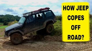 How Jeep Cherokee XJ copes off road terrain [upl. by Nerty935]