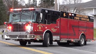 Hecktown Volunteer Fire Company Rescue 5341 Responding 1424 [upl. by Hnahc]