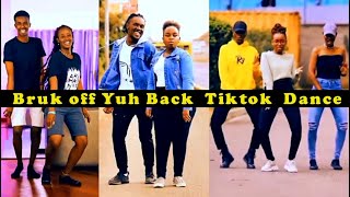 Konshens amp Chris Brown Bruk Off Yuh Back Remix Viral Tiktok Dance Challenge [upl. by Islaen]