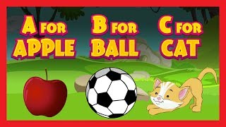 A For Apple B For Ball C For Cat  Nursery Rhymes For Kids  ABC Song  English Learning [upl. by Cristiona]