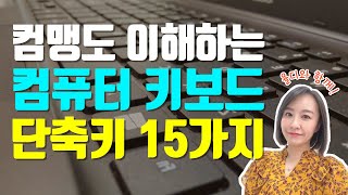 컴퓨터기초  키보드 단축키 사용법 15가지 10분이면 컴맹도 이해할 수 있어요  무료 자료 다운받으세요 [upl. by Koffler]