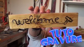 tuto gravure sur bois avec dremel simple [upl. by Gwenny733]