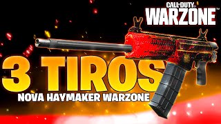 3 TIROS A NOVA HAYMAKER ESTÃ ATERRORIZANDO OS LOBBYS DO WARZONE  CLASSE HAYMAKER WARZONE [upl. by Naryb825]