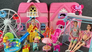 10 Minutes Satisfying with Unboxing Pink House ToysPlayground Playset Review Toys  ASMR [upl. by Okin602]