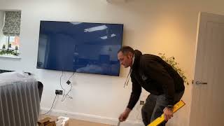 Samsung 75 inch using by Bontec TV Wall bracket [upl. by Taffy]