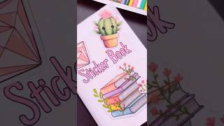 Sticker Book DIY 🦋trending art shortsfeed shorts [upl. by Rodrich]