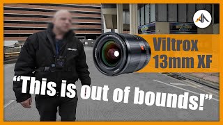 Viltrox 13mm 14 XF lens test interrupted by security [upl. by Dore]