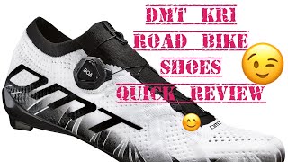 DMT KR1 ROAD BIKE SHOES  QUICK REVIEW  KA MAMAW VLOG [upl. by Ztnarf]