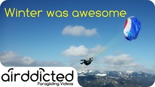 Winter was awesome  AcroFreestyle Paragliding Kössen 20152016  airddicted [upl. by Hsuk]