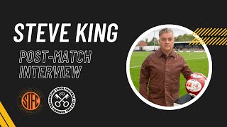 Steve King  Shifnal Town post match interview [upl. by Namdor]