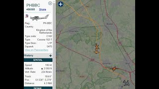 PHBBC Cessna checked by RNLAF Apache cs Redskin13after possible ̷B̷i̷r̷d̷ ̷H̷i̷t̷ DRONE hit [upl. by Ericksen971]