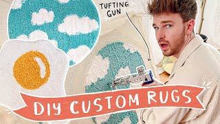 DIY Your Own Custom Rug ✨ Tufting Gun Tips  Tutorial for Beginners [upl. by Marven694]