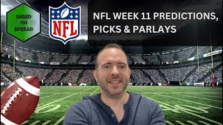 Week 11 NFL Predictions Picks Parlays amp Teasers 🏈 [upl. by Gimble]