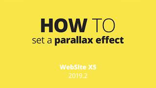 How to CREATE A PARALLAX EFFECT in WebSite X5 [upl. by Mccarty]