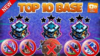 TOP 10 NEW TH13 WAR BASE WITH REPLAY  TH13 WAR  CWL BASE WITH LINK  TH13 ANTI 3 STAR BASE [upl. by Akinert]