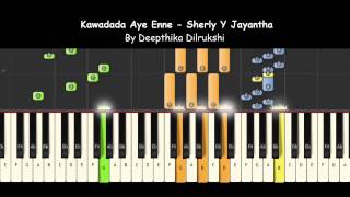 How to play kawadada aye enne Piano Tutorials and Notations [upl. by Ripleigh]