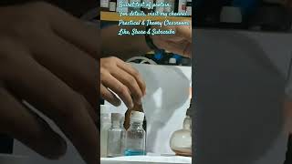 Biuret test of protein sample subscribe shorts viralshorts biochemical testPractical chemistry [upl. by Guenevere290]