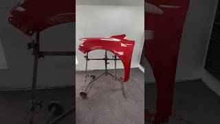 AUTOMOTIVE PAINTING TECHNIQUE ON POINT RED PEARL PAINT REPAIR bodyshop paint car paintrepair [upl. by Ayamahs]