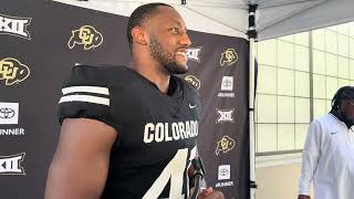 Linebacker transfer Nikhai HillGreen fitting in well in Colorado’s defense [upl. by Mirabella]