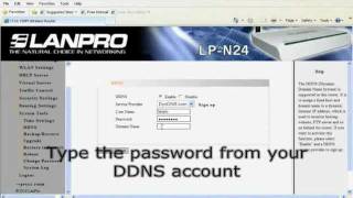 LanPro LPN24 DDNS configuration and setup [upl. by Orin]