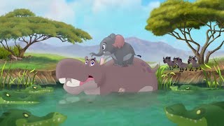 The Lion Guard Hyenas AND Crocodiles Vs Beshte amp Mtoto  Follow That Hippo HD Clip [upl. by Ijies]