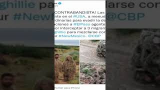 Migrantes deciden camuflarse en la frontera [upl. by Samtsirhc]