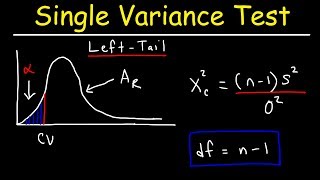 Chi Square Distribution Test of a Single Variance or Standard Deviation [upl. by Ttelrats]