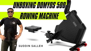 Unboxing Domyos 500 Rowing Machine by Decathlon [upl. by Colpin]