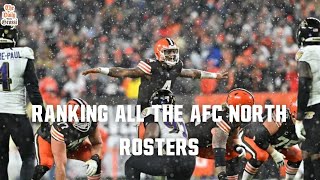 RANKING ALL OF THE AFC NORTH ROSTERS  The Daily Grossi [upl. by Namurt]