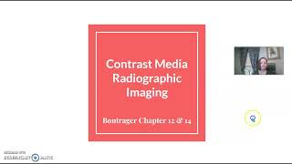 Radiographic Contrast Media 1 [upl. by Watanabe517]