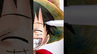 Drawing Luffy from One Piece p1 ✨ onepiece art shorts [upl. by Neyugn]