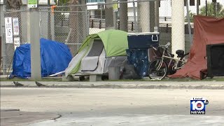 Miami commissioner’s new homeless plan doesn’t sit well with some [upl. by Ytisahcal33]