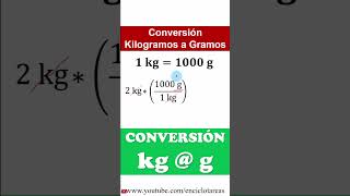 Conversión de kilogramos a gramos kg a g – parte 4 kilogramos gramos conversión [upl. by Samuel4]