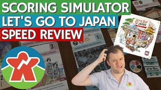 Lets Go To Japan  Board Game Review  Scoring Simulator [upl. by Pump]