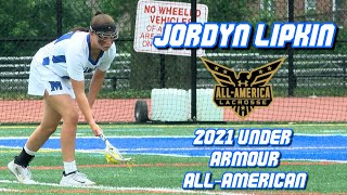 Millburns Jordyn Lipkin selected to 2021 Under Armour AllAmerica Lacrosse Game  Maryland Commit [upl. by Meesaw]