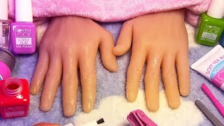 Asmr Rude roleplay doing nail salonrealistic no talking asmrasmr notalking [upl. by Nirrat]