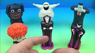 2018 HOTEL TRANSYLVANIA 3 SET OF 6 BURGER KING MOVIE COLLECTIBLES VIDEO REVIEW [upl. by Ineslta]