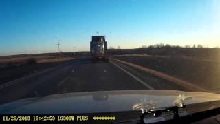 Accident Oversize Load Hits Railroad Crossing Signal Lights [upl. by Dloreh]