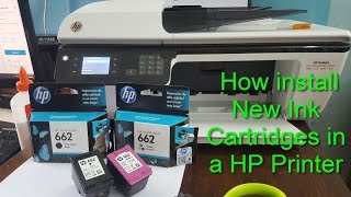 HP Deskjet Plus 4100 amp 4100e  How to Install amp Replace Ink Cartridges [upl. by Lamb]