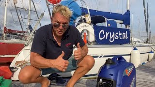 Checking out my new Hyundai P2500i Generator on my Bavaria 36 [upl. by Zorah]