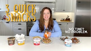 3 QUICK AND HEALTHY SNACK  PERFECT for OnTheGo  Protein Packed [upl. by Kristin864]