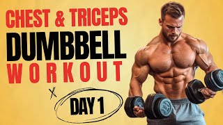 Intense Chest amp Triceps Dumbbell Workout 6 Day Intense Dumbbell Workout Interactive Workouts [upl. by Netsrijk]